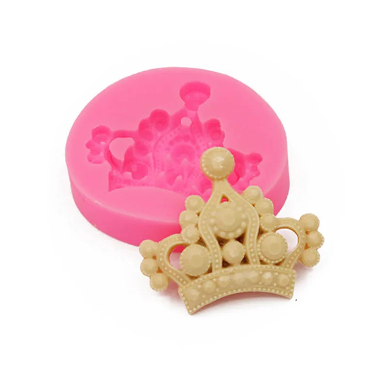 moule silicone fondant couronnes stylisées moderne pâte sucre chocolat decoration rose qualite environnement
