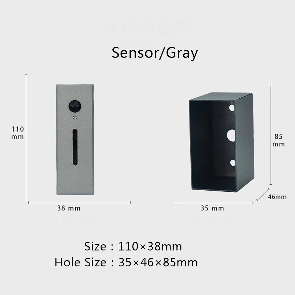 éclairage étape led moderne adhésif blanc gris noir mat 2w 3w 90v 260v