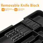 organisateur tiroir rangement cuisine moderne couverts vaisselle ustensiles extensible noir argenté