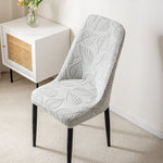 housse chaise tissu carreaux blanc gris moderne adhésif polyestre extérieur adaptable diverse utilisation