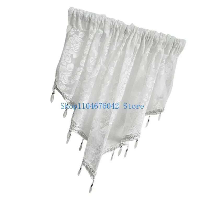 rideaux dentelle blanc gris noir classique élégant translucides tassel blackout