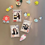 cadres photo aimants couleurs modernes étoiles coeurs triangles transparents photo frame porte portrait minimalist