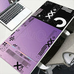 tapis souris csgo graphique noir rose bleu violet durable anti dérapant gaming hd print