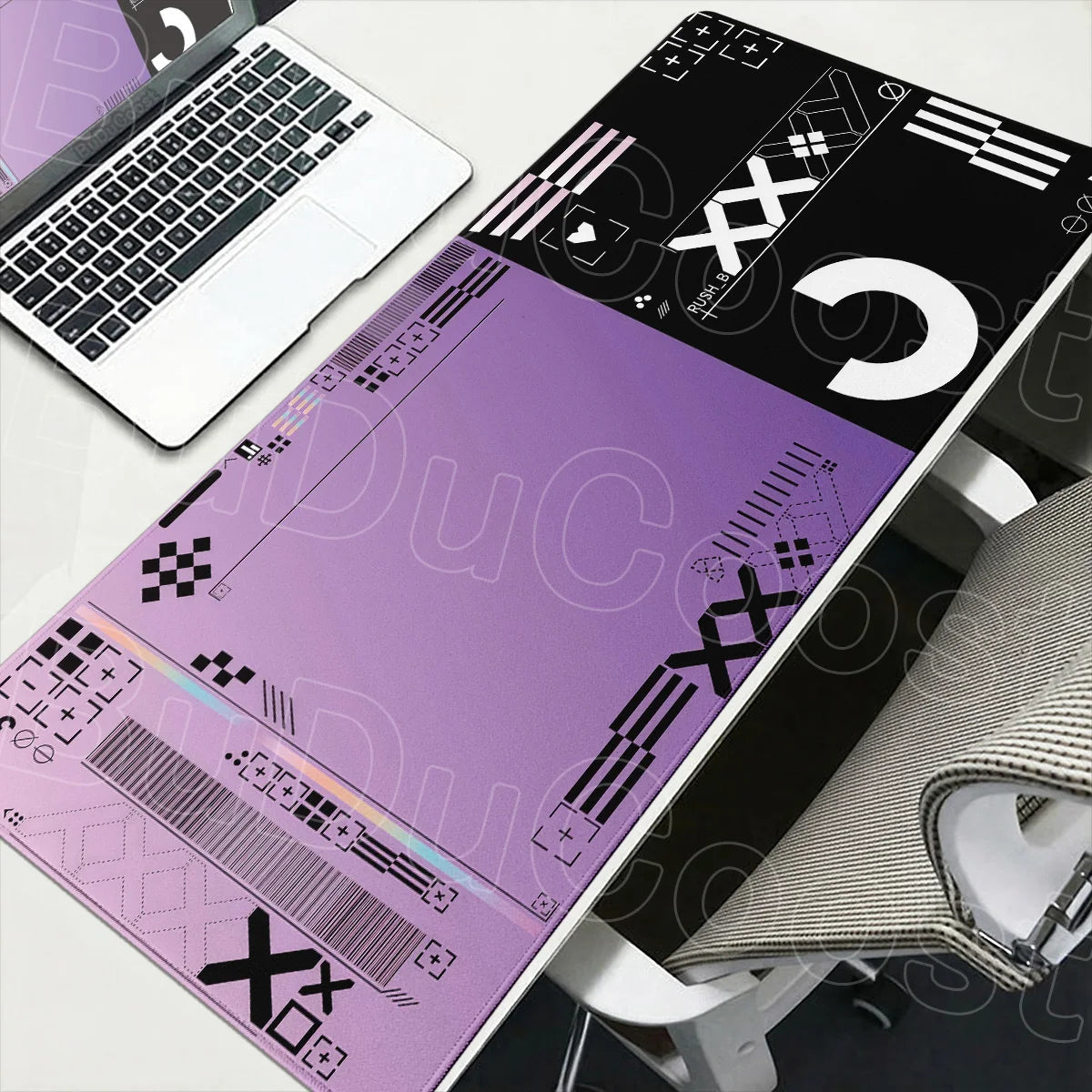 tapis souris csgo graphique noir rose bleu violet durable anti dérapant gaming hd print