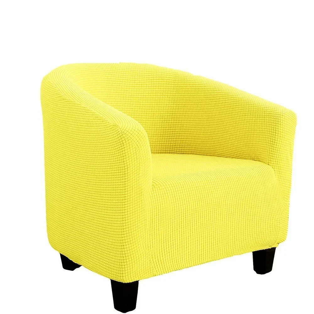 housse fauteuil moderne carreaux gris blanc élastique décorative salon salon maison intérieur