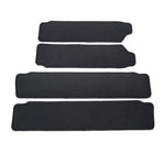 tapis marche antidérapant velours noir pratique adhésif set vw t7 multivan bus fournis