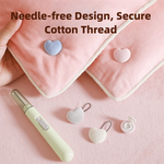 clips coton draps vert clair rose pâle forme cœur moderne pratique pièces facile
