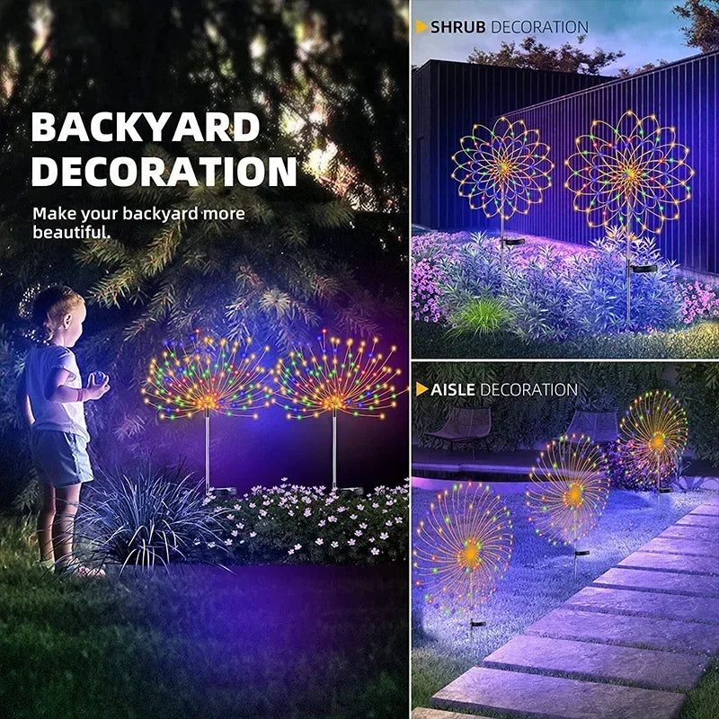 décoration solaire étoile multicolore moderne lumineuse extérieure patio jardin balcon autonomie ip65 abs solar