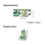 sticker mural moderne feuilles tropicales monstera brillantes facile appliquer pièces végétal adhésif maison