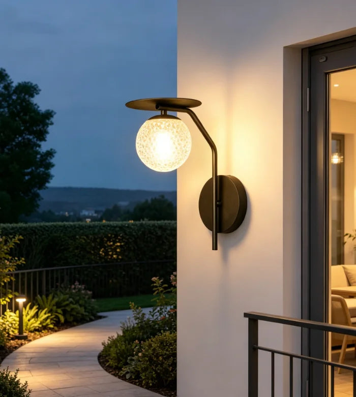 lampe murale led moderne noire ip65 acier inoxydable éclairage extérieur hydrofuge fixations