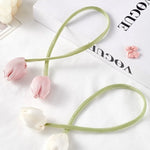 accessoires fenetre tulipe moderne rose violet blanc adhésif rideau polonais