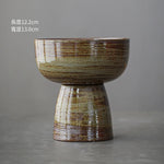 bol céramique moderne marbré couleur marron beige gris artisanal table thé decoration