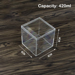 boîtes plastique transparent modernes bijoux rangement sans motif très transparent