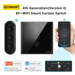 interrupteur rideau intelligent rf wifi google alexandre compatible motor stores télécommande noire moderne