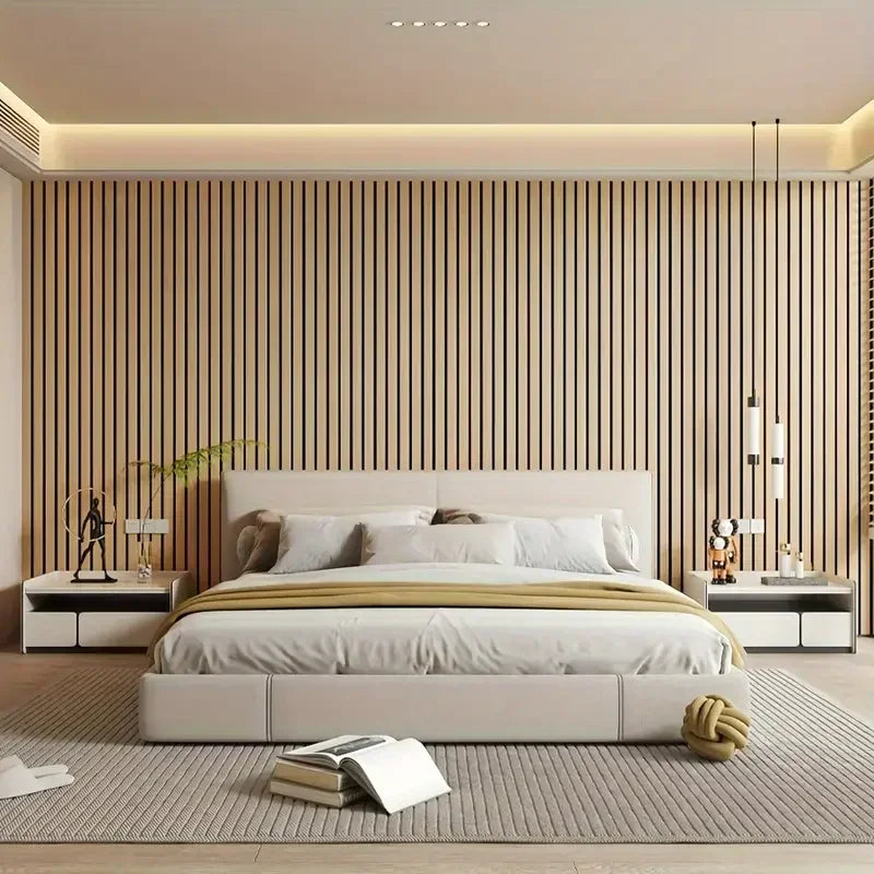 panneau décoratif moderne rayures verticales adhésif imperméable salon chambre enfant maisonpaque