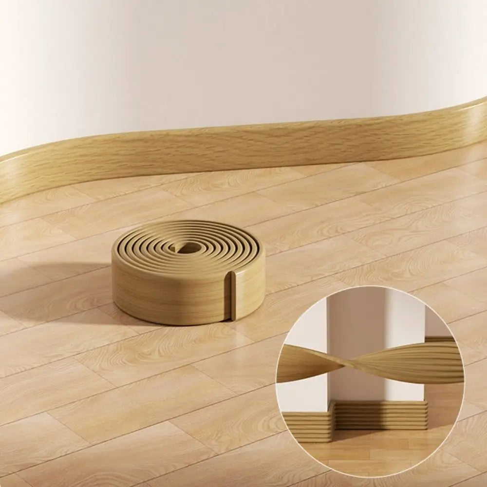 plinthes auto adhésives aspect bois moderne naturel gris clair anti collision murales décoration intérieure