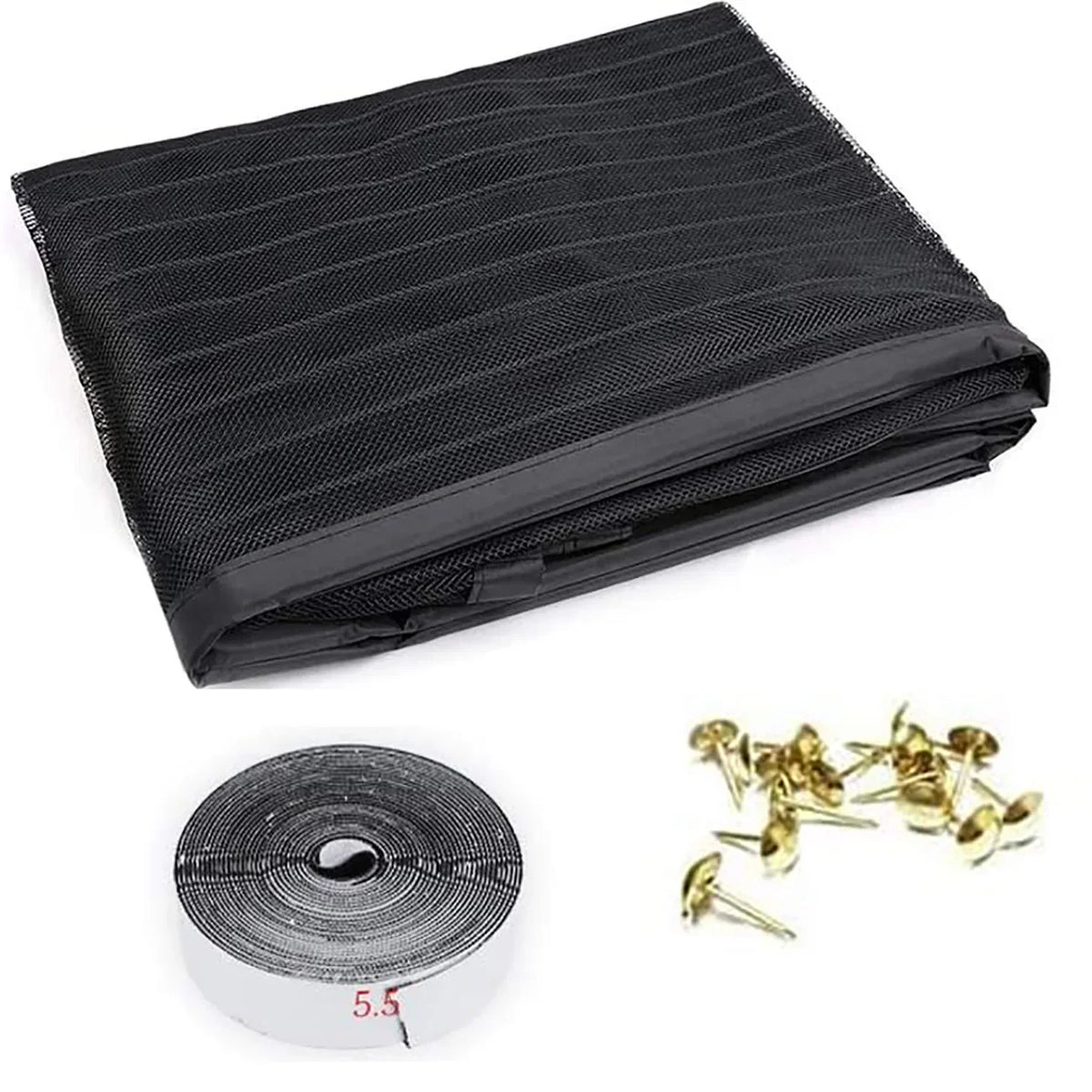 rideau porte anti moustiques noir maille fine opacité moderne velcro poids gravitationnels
