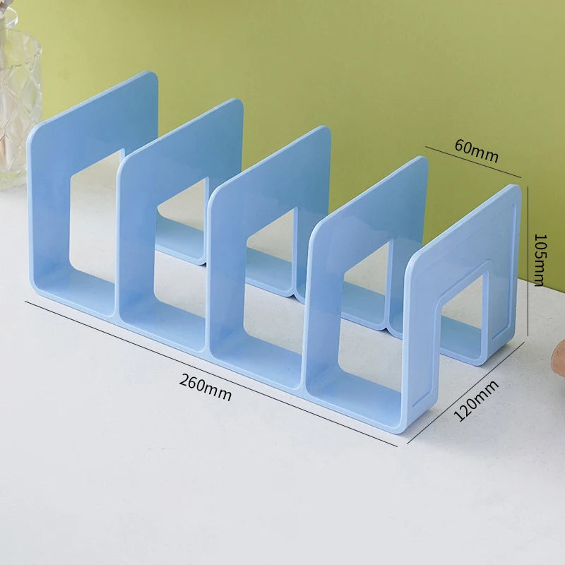 organisateur transparent moderne rangement clips livres stylos calculatrice horloge tasse