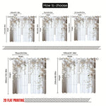 rideaux floraux semi transparents deux panneaux polyester modernes maisonDecorationFenetreCascadeOrchidees Roses