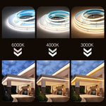 ruban led flexible blanc moderne 2700k 6500k adhésif dimmable 5mm 8mm 10mm