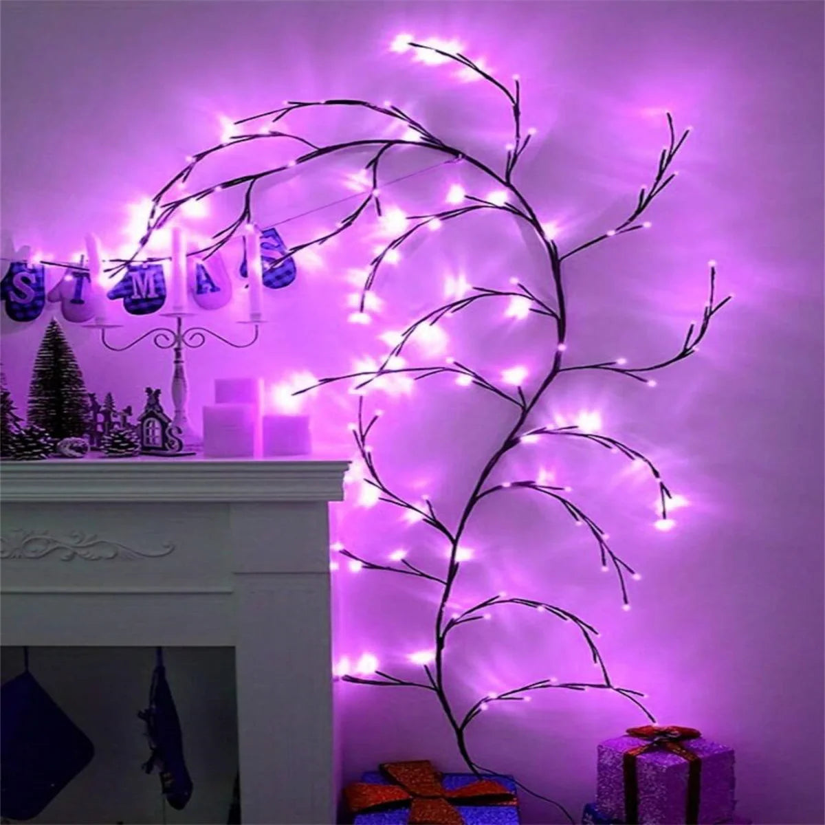 guirlande lumineuse branchée led blanc décorative romantique sans fixation 5v usb