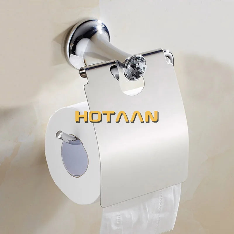 accessoires salle bain chrome moderne porte serviettes porte savon porte papier toilette fixations murales
