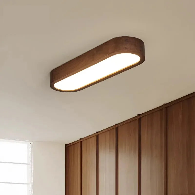 lampe moderne bois naturel finition lisse dimmable blanc minimaliste
