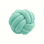 coussin décoratif velours noué moderne couleur gris rose bleu opalescent