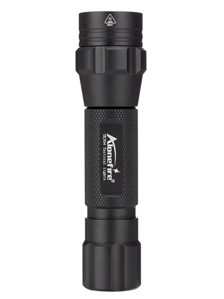 lampe torche noire infrarouge lumineuse intense résistante moderne tringle modes réglables