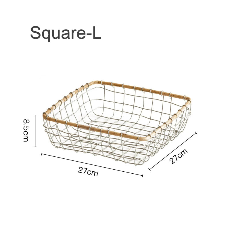paniers rangement bambou métal blanc beige modernes rustiques