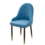 chaise moderne vert olive tissu carreaux pieds noirs boutons dorés amovible lavable polyester élasthanne
