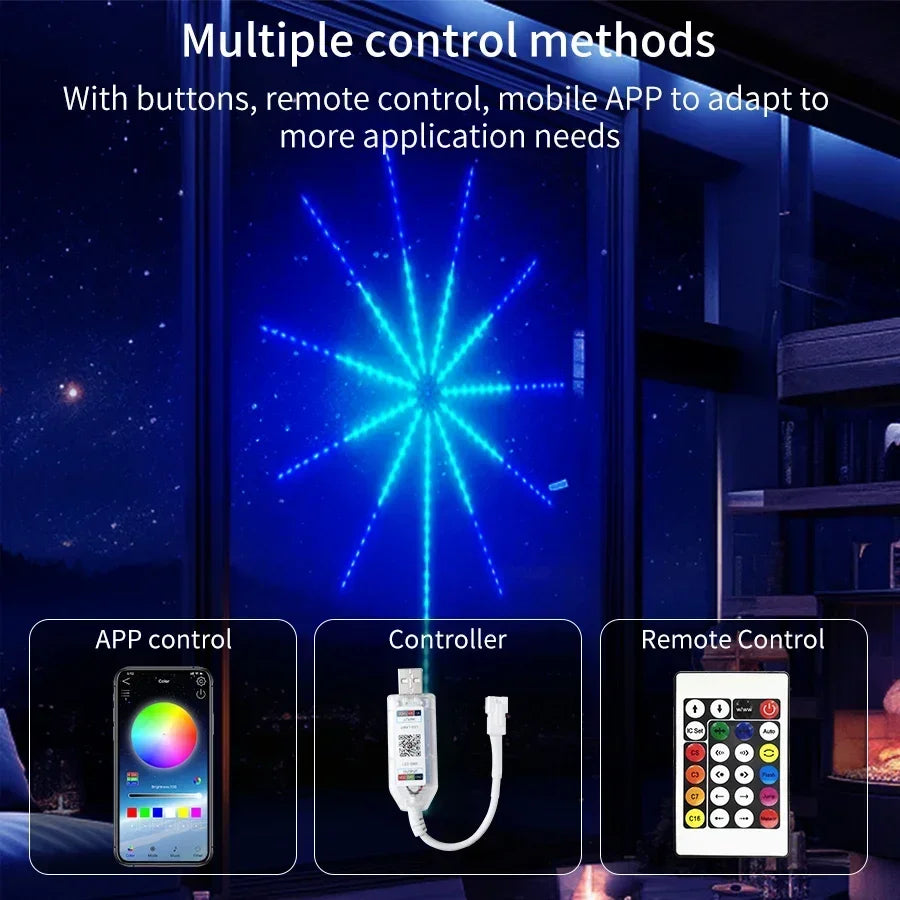 lumière led multicolore étoile moderne télécommande application synchronisation musique bluetooth usb