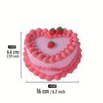 boîte bijoux forme cœur rose romantique anniversaire valentin noël mariage