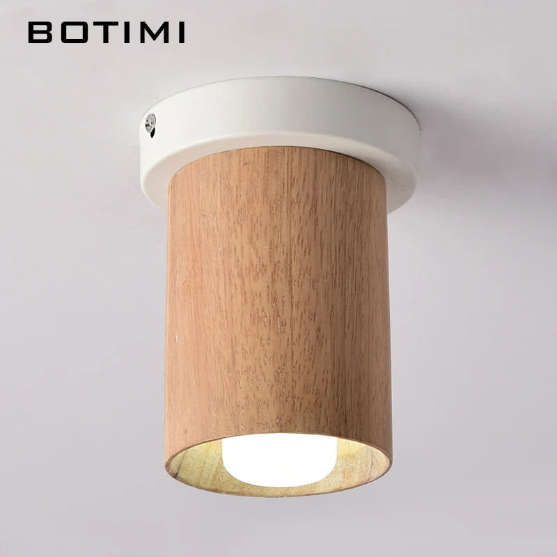 lampe moderne blanc bois naturel finition mate minimaliste fixée mur chambre cuisine