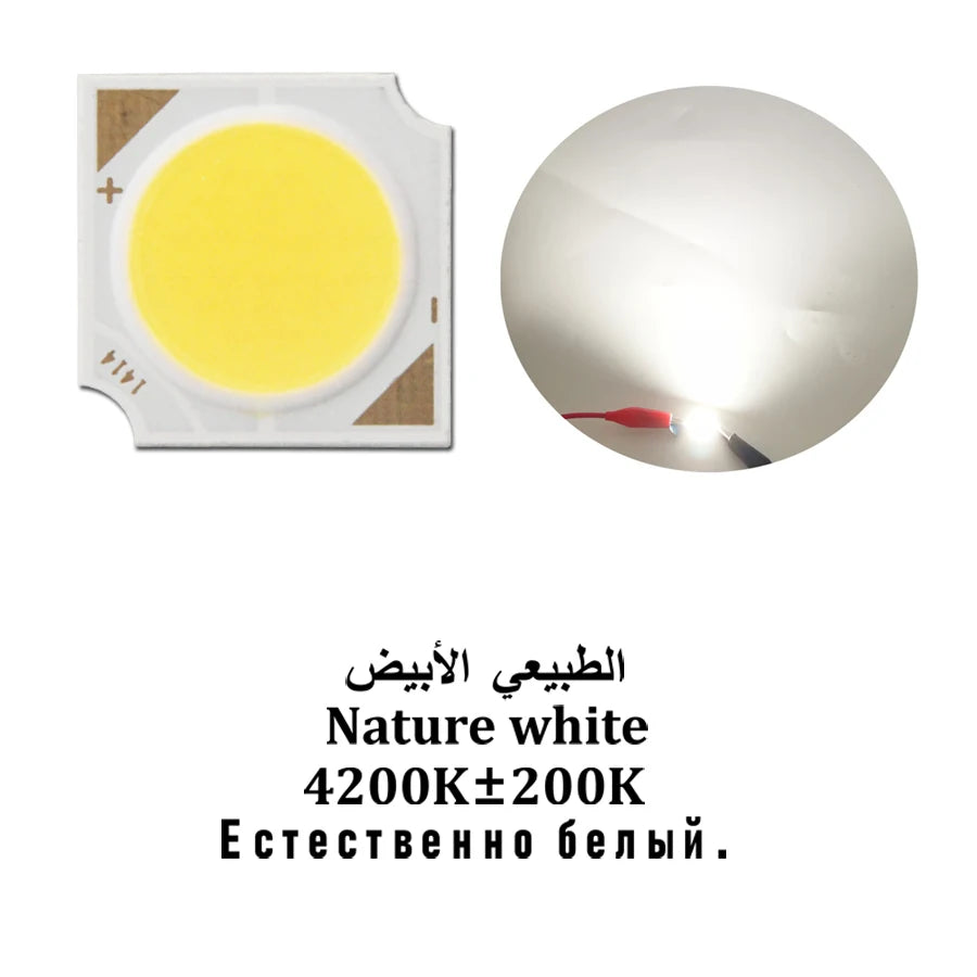 modules led 10w 12w 3w 5w 7w 14x14mm blanc naturel chaud moderne