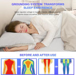 drap housse gaufré blanc gris king queen coton argent antimicrobien snaps modernes minimalistes
