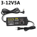 adaptateur électrique réglable tension sortie 3v 12v 24v entrée ac 100v 240v certification rohs