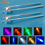 diodes led bleu vert rouge blanc rose violet orange 3mm round transparent 1000 pièces
