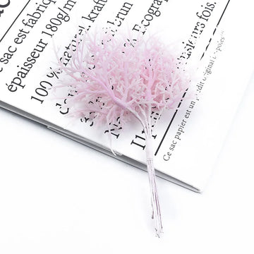 bouquet fleurs artificielles branches corail feuilles pointues décoration mariage intérieur naturel pinces métalliques