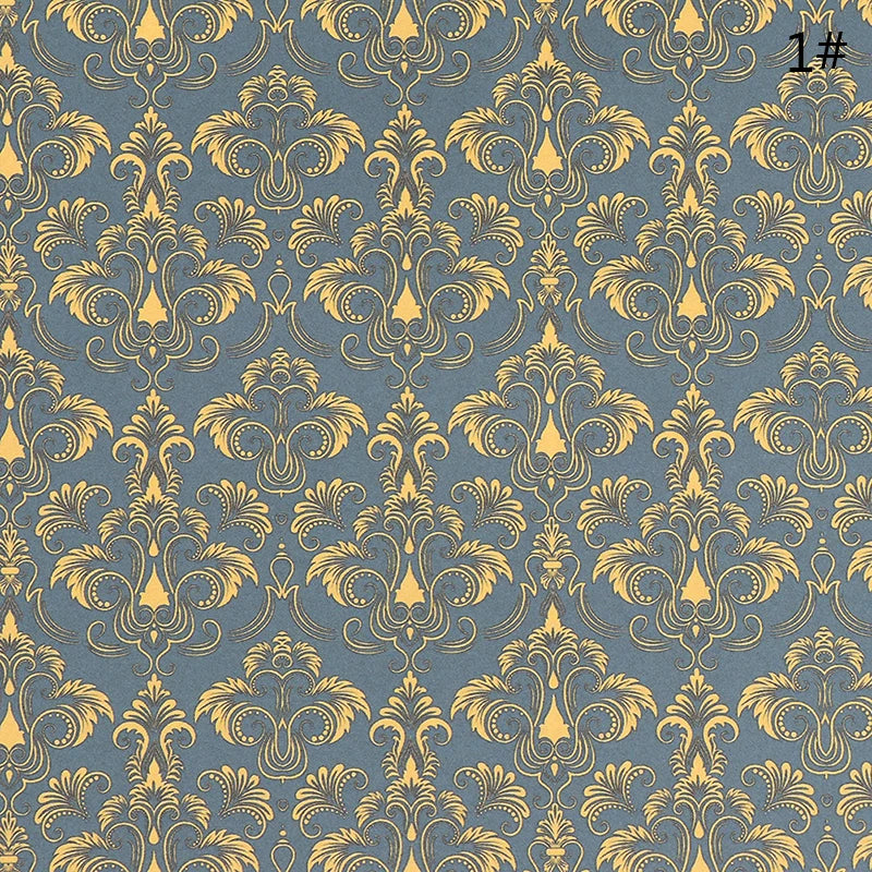 décoration intérieure papier peint floral moderne bleu rose gris blanc