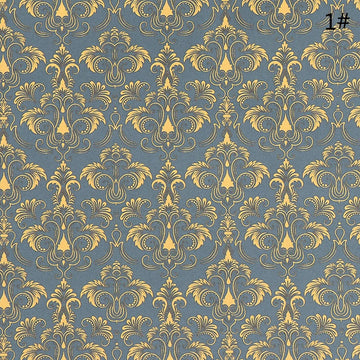 décoration intérieure papier peint floral moderne bleu rose gris blanc