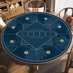 nappe poker tapis jeu vert bleu marine motif cartes table maison casino