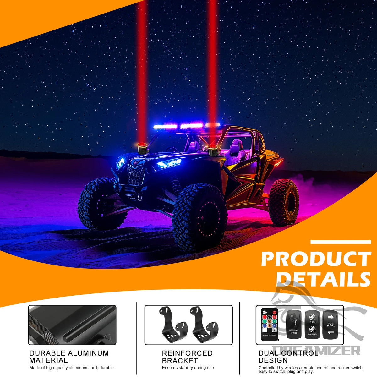 projecteurs led noir modernes contrôle distant interrupteur rotatif fixations lumiere rgbw 12v 24v