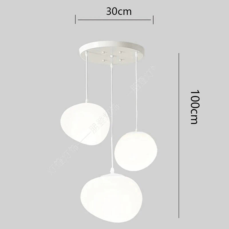 suspension lumineuse moderne blanche ronds alliage opacité éclairage intérieur salle bain led autoinstallation flux
