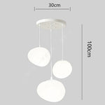 suspension lumineuse moderne blanche ronds alliage opacité éclairage intérieur salle bain led autoinstallation flux