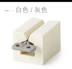 distributeur dentifrice blanc verrouillage bouchon teinture cheveux organisateur moderne porte crevette