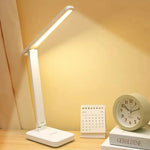 lampe led moderne blanc interrupteur tactile bras articulé support smartphone étude écriture chambre coucher