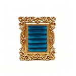 support bijoux or vert blanc ornements baroques velours classique baroque