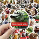 sticker adhésif cartoon animal fruit variés opaques fantasy jeunesse