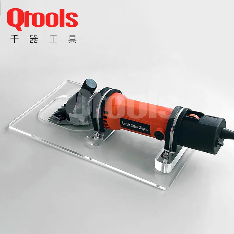 scie électrique tapis coupe guide orange noir clips pragmatiqueoutil brodeur